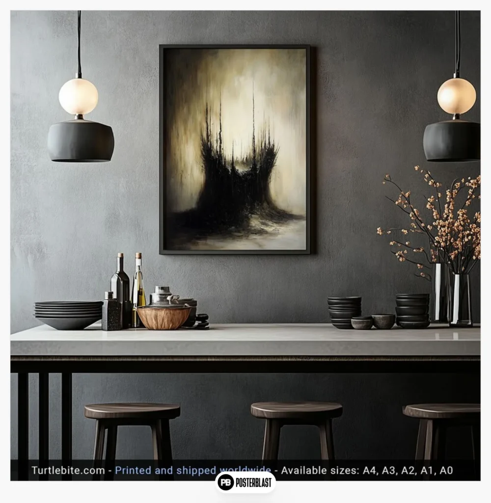 Abstract Gothic 'The Nest' Poster