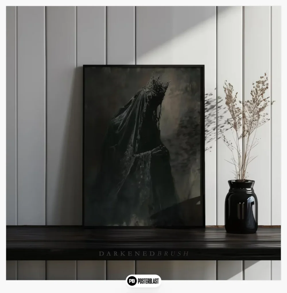 Dark Gothic Queen Art Print