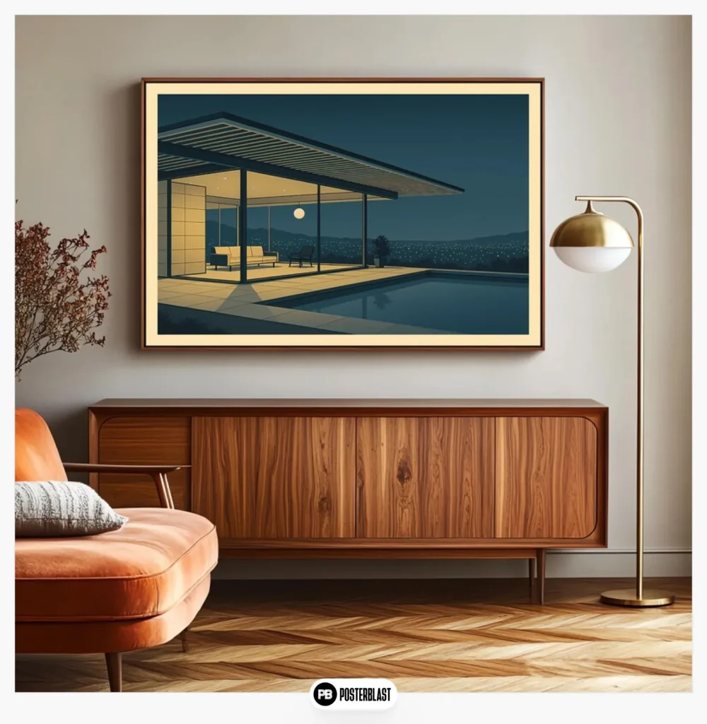 Mid century LA architecture print