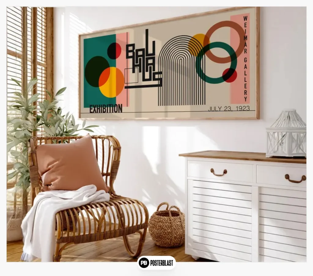 Bauhaus Exhibition Poster: Mid-Century Modern Panoramic Art Print