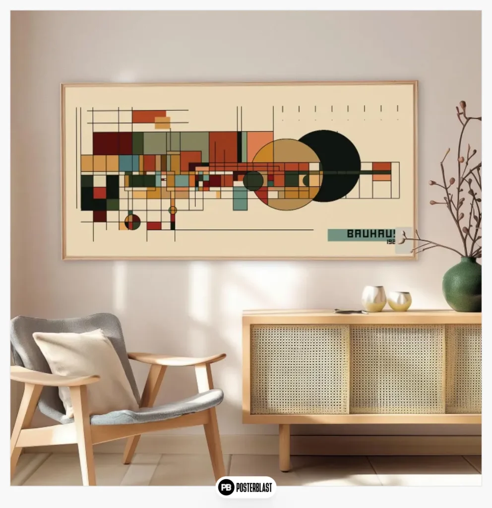 Bauhaus Exhibition Poster: Mid-Century Modern Wall Art
