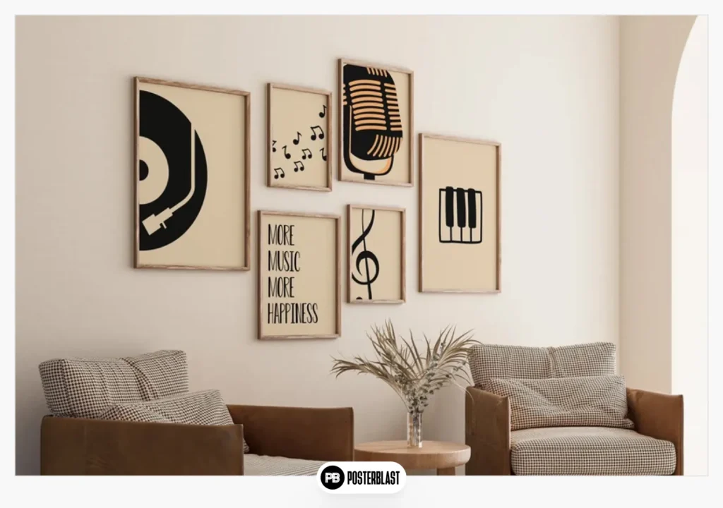 Retro Music Wall Art Gallery