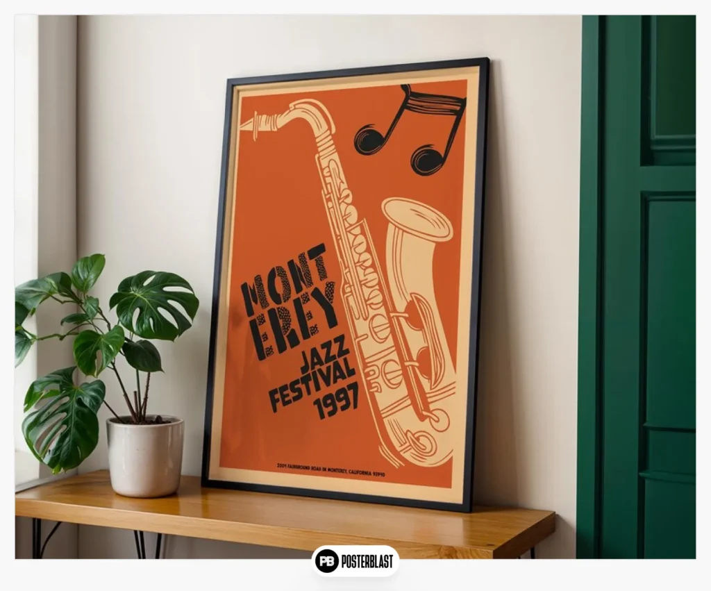 Retro Monterey Jazz Festival Poster