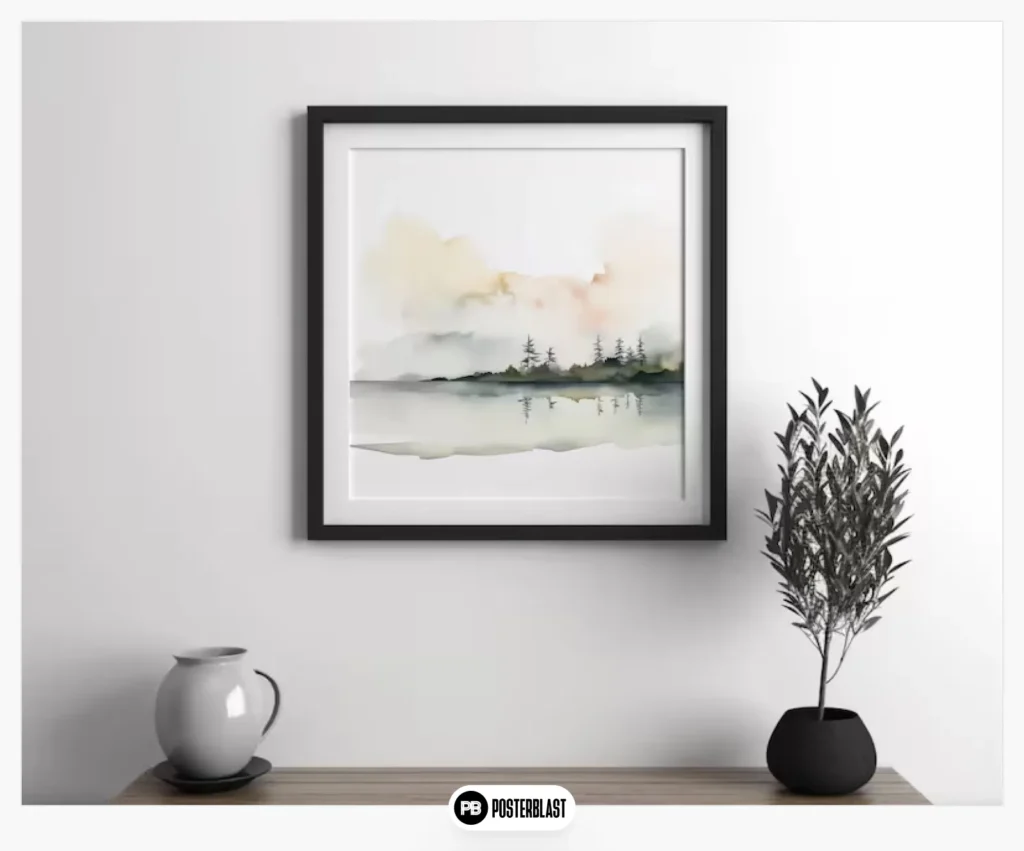 See Watercolor Wall Art Calming Nature Landscape Print