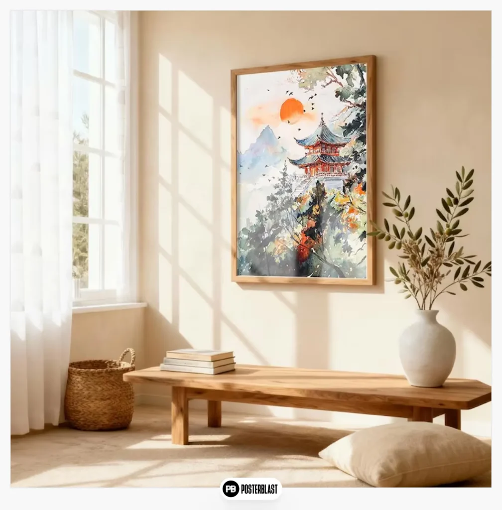 Japanese temple (watercolor)