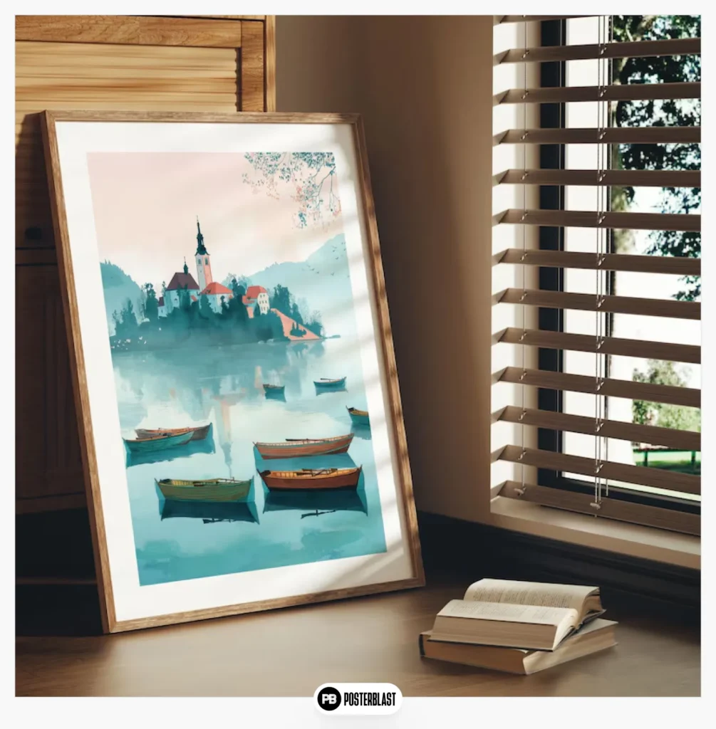 Lake Bled Art Print