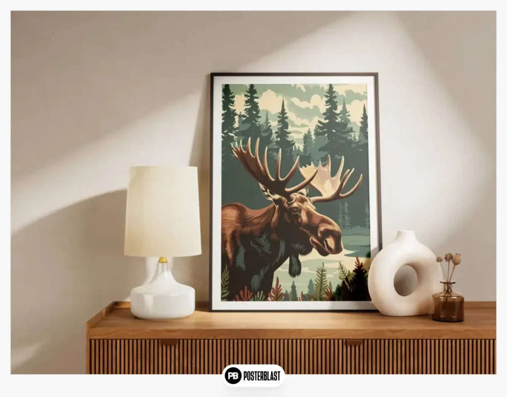Poster Animal Art Print Wildlife Poster