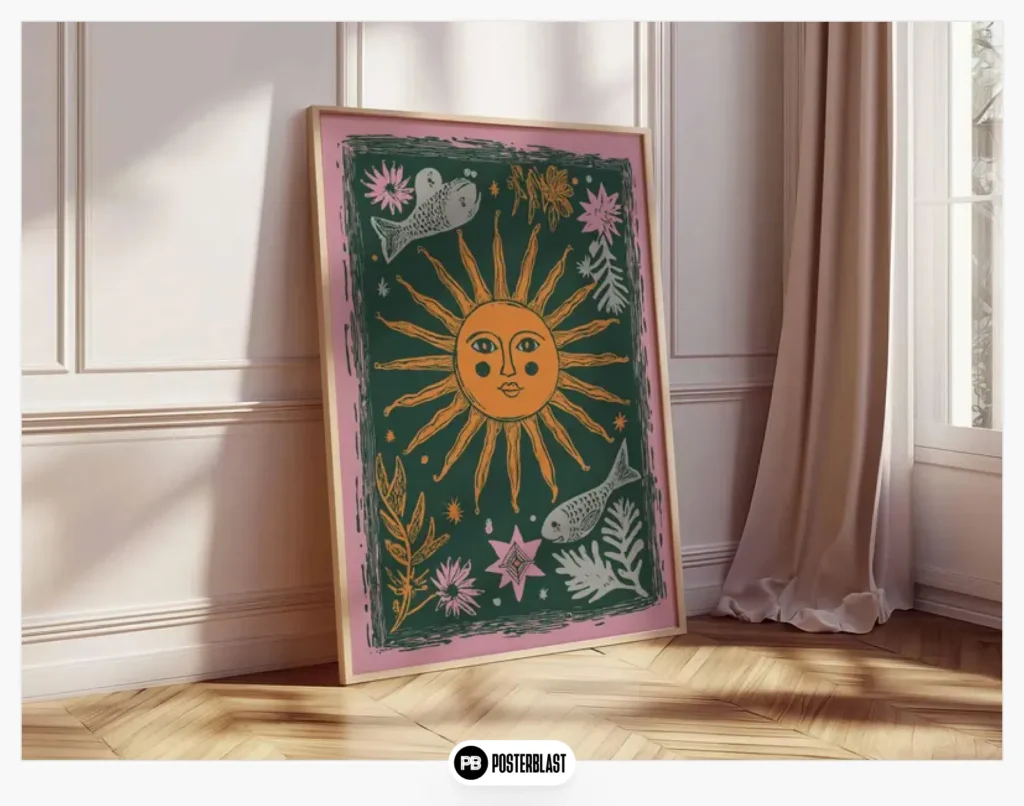 bohemian celestial wall art