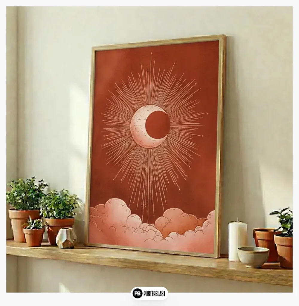 minimalist celestial sunbeam