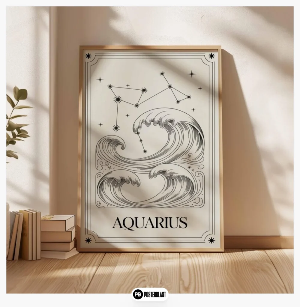 celestial astrology poster