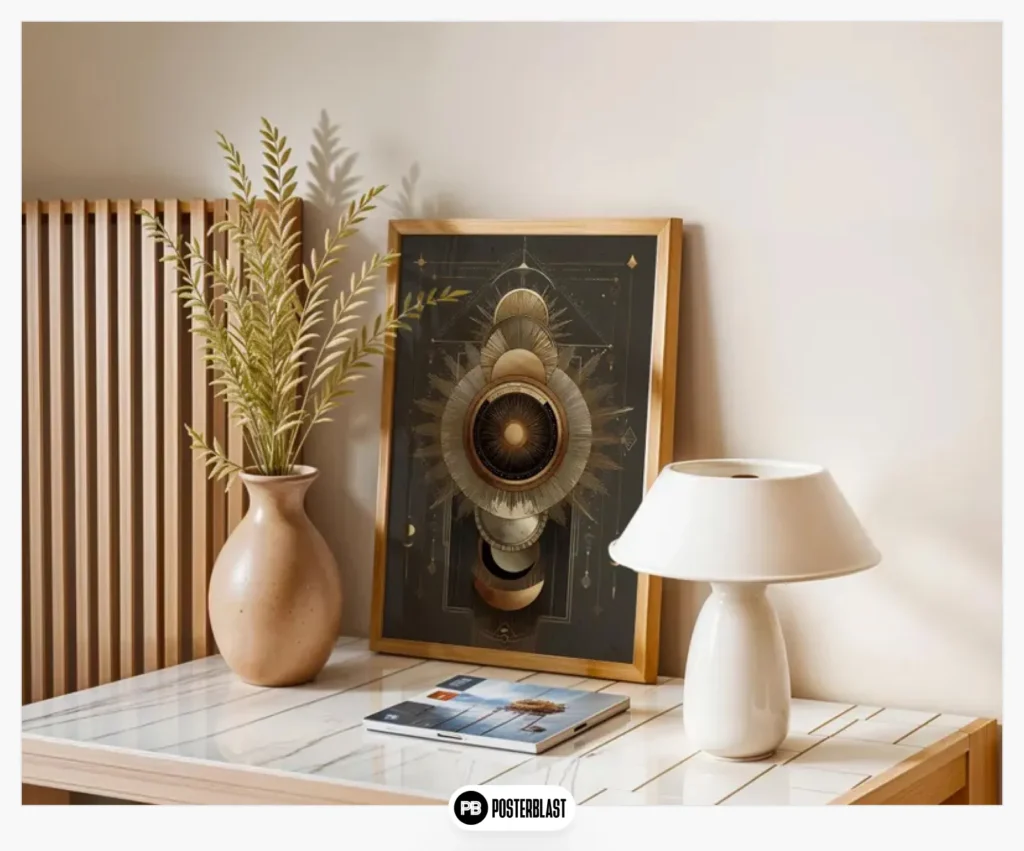 Celestial wall art poster