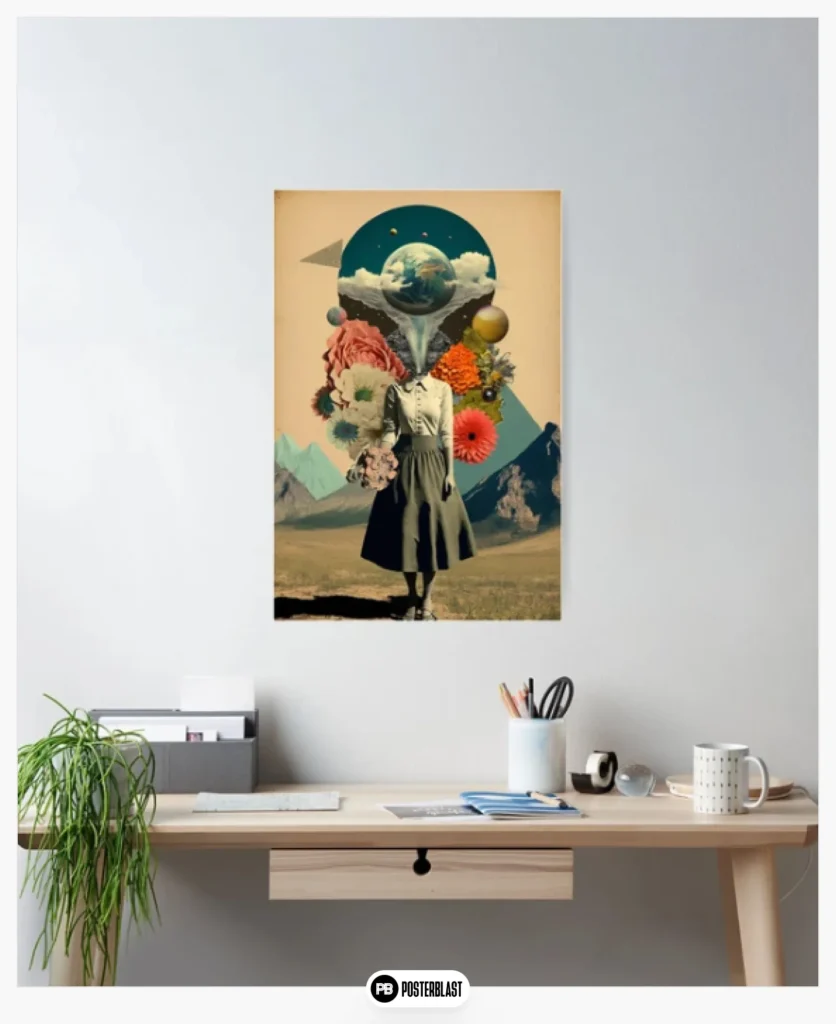 Surreal Collage Art Poster