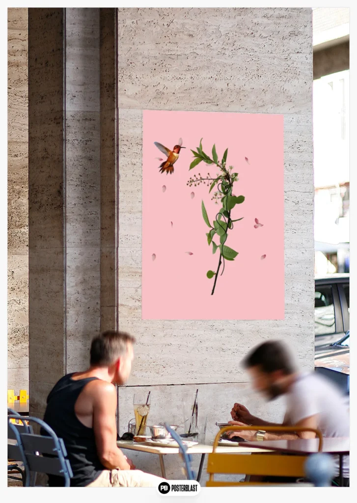 Kolibri-Collage-Kunst
