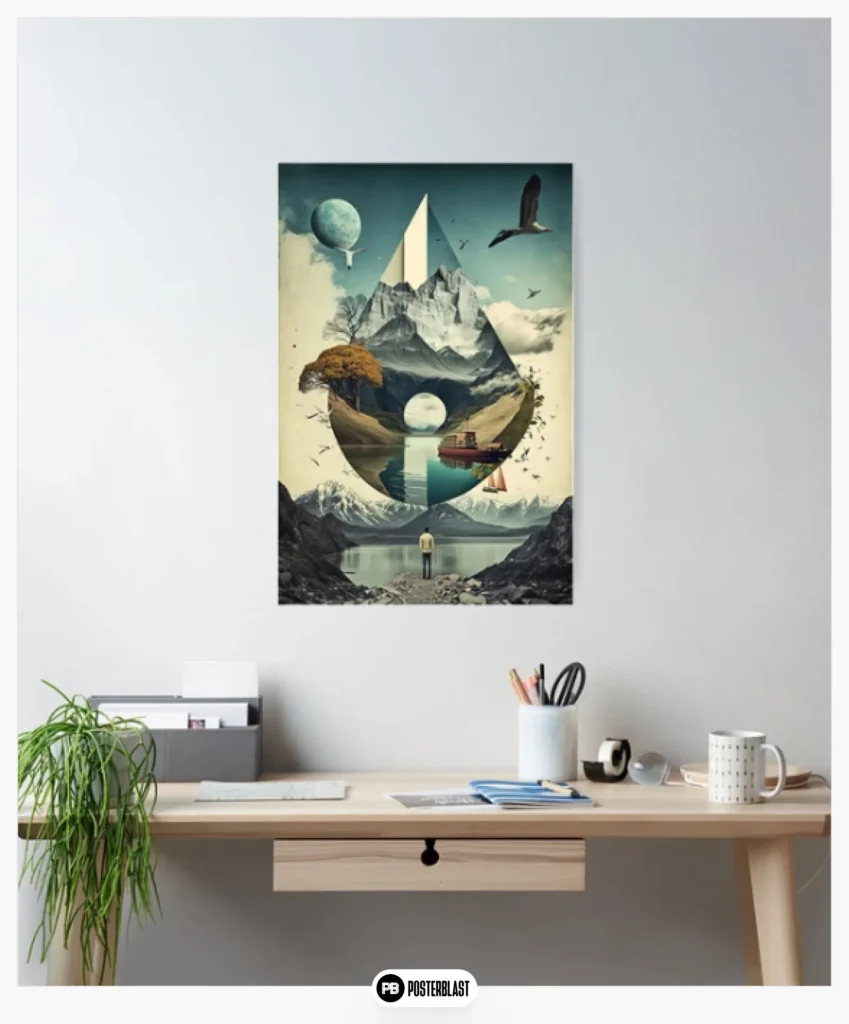 Surreal Collage Art Poster