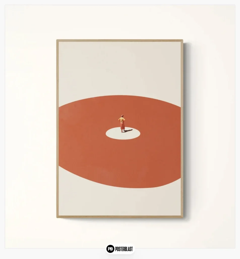 Abstract art print: collage wall art on museum-quality matte paper