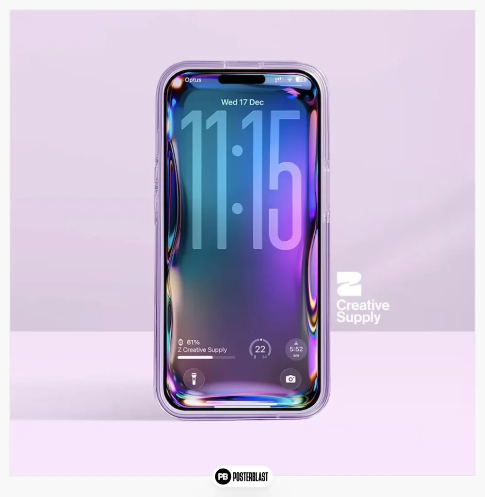 Iridescent Glass Wallpaper