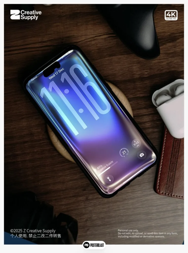 Iridescent Glass Wallpaper 