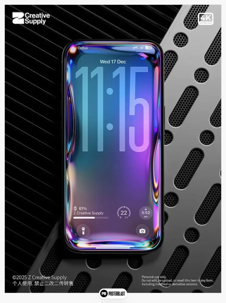 Iridescent Glass Wallpaper