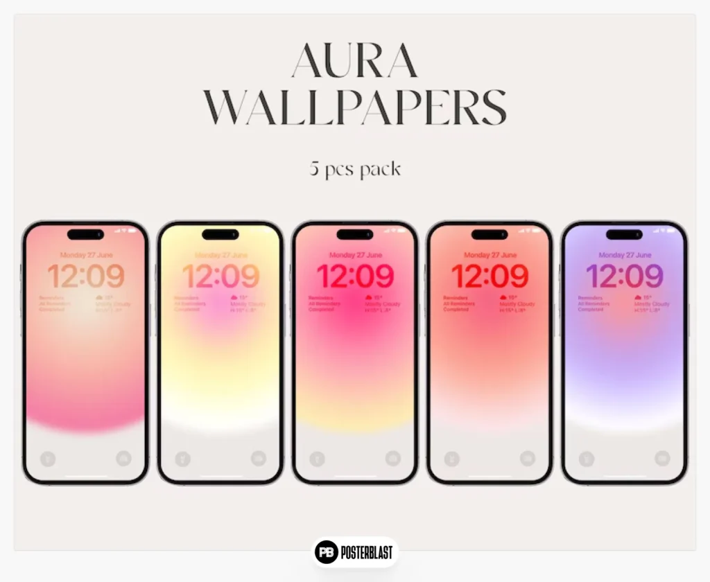 Aura Gradient iPhone Wallpaper