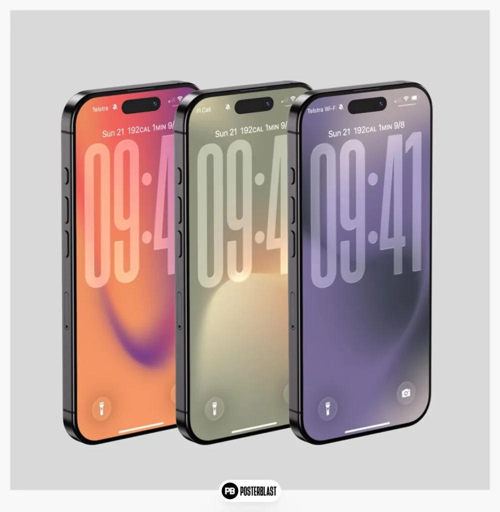 iPhone Wallpaper Set of 3