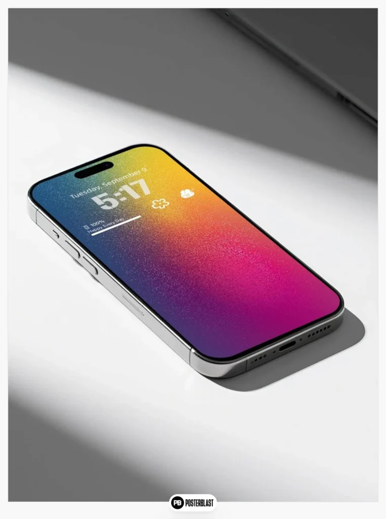 Colorful Gradient Glitter iPhone Wallpaper
