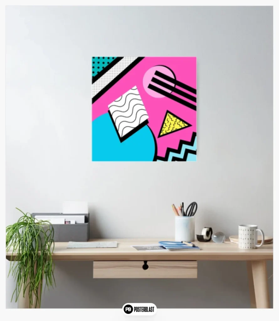 80s Memphis Design Pattern Poster