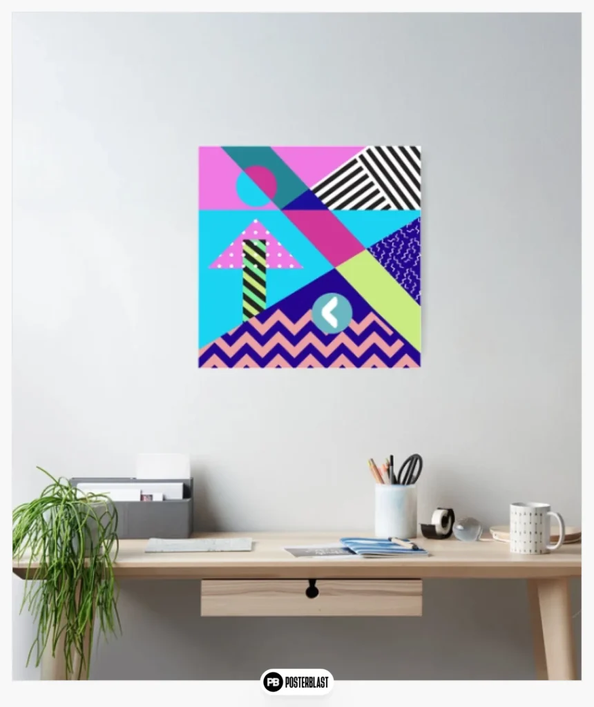 80s Memphis Design Pattern Poster
