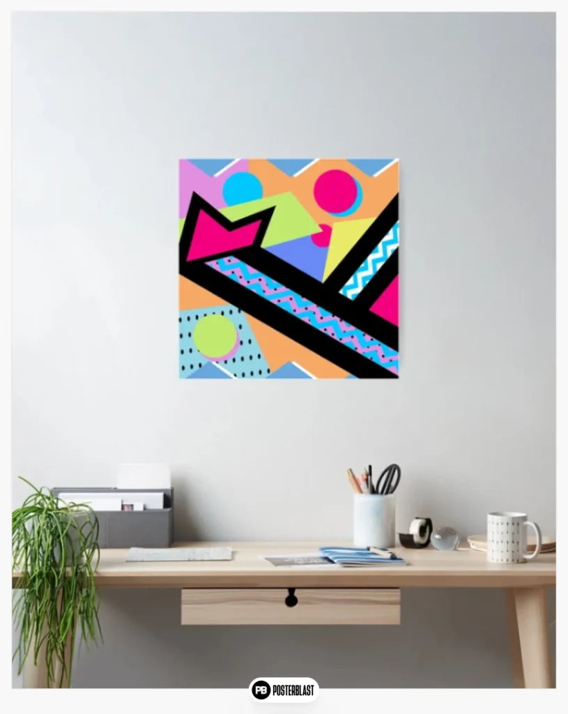 80s Memphis Design Pattern Poster