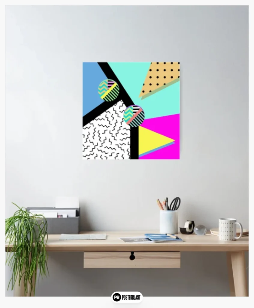 80s Memphis Design Pattern Poster