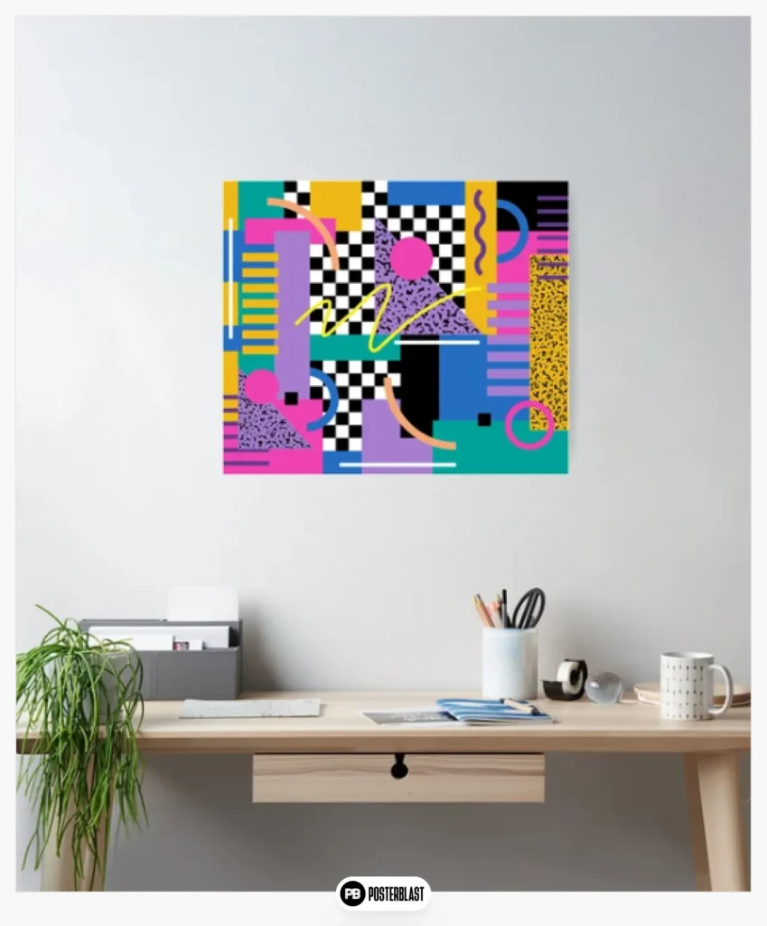 Memphis Pattern 34 - Retro 90s / 80s Poster