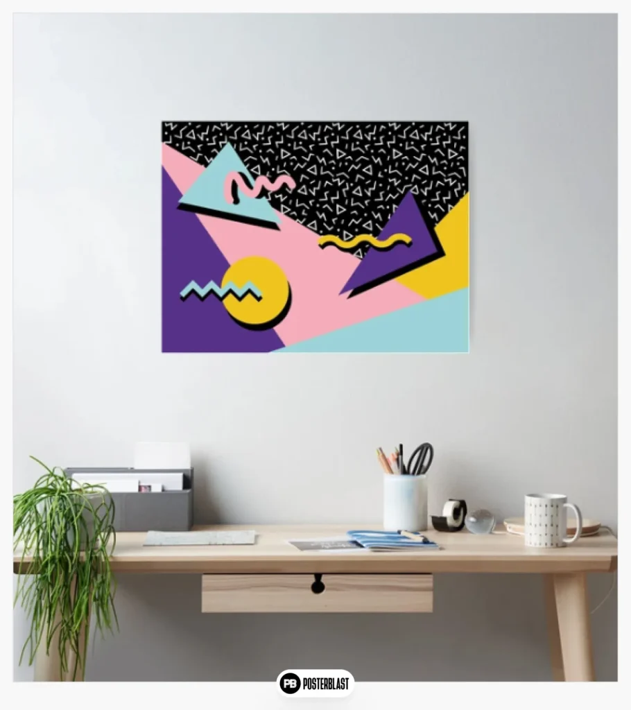 Memphis Pattern 20 - Retro 90s / 80s Poster
