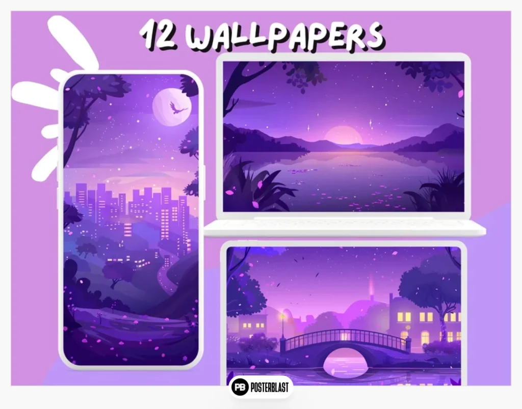 Lofi Purple City Wallpaper Pixel Art Wallpapers Retro Aesthetic