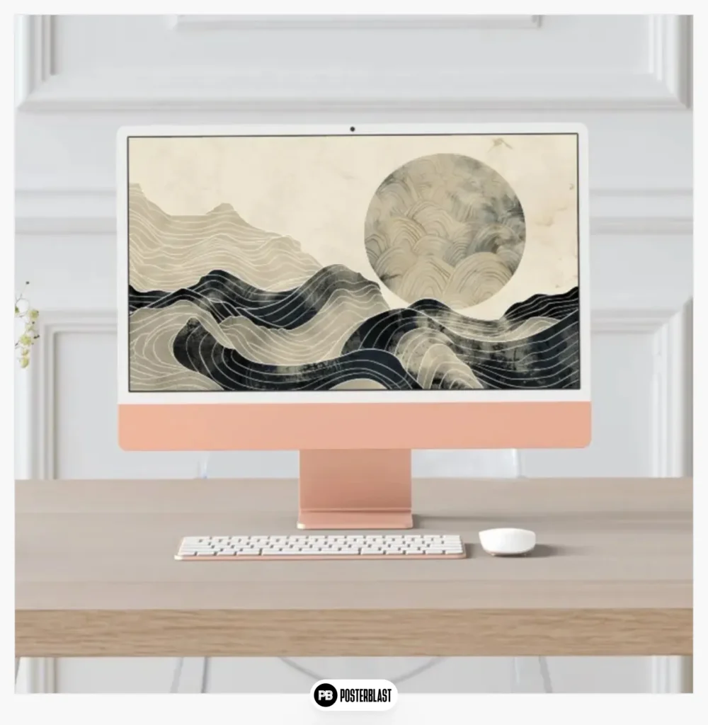 Set of minimalist zen wallpapers