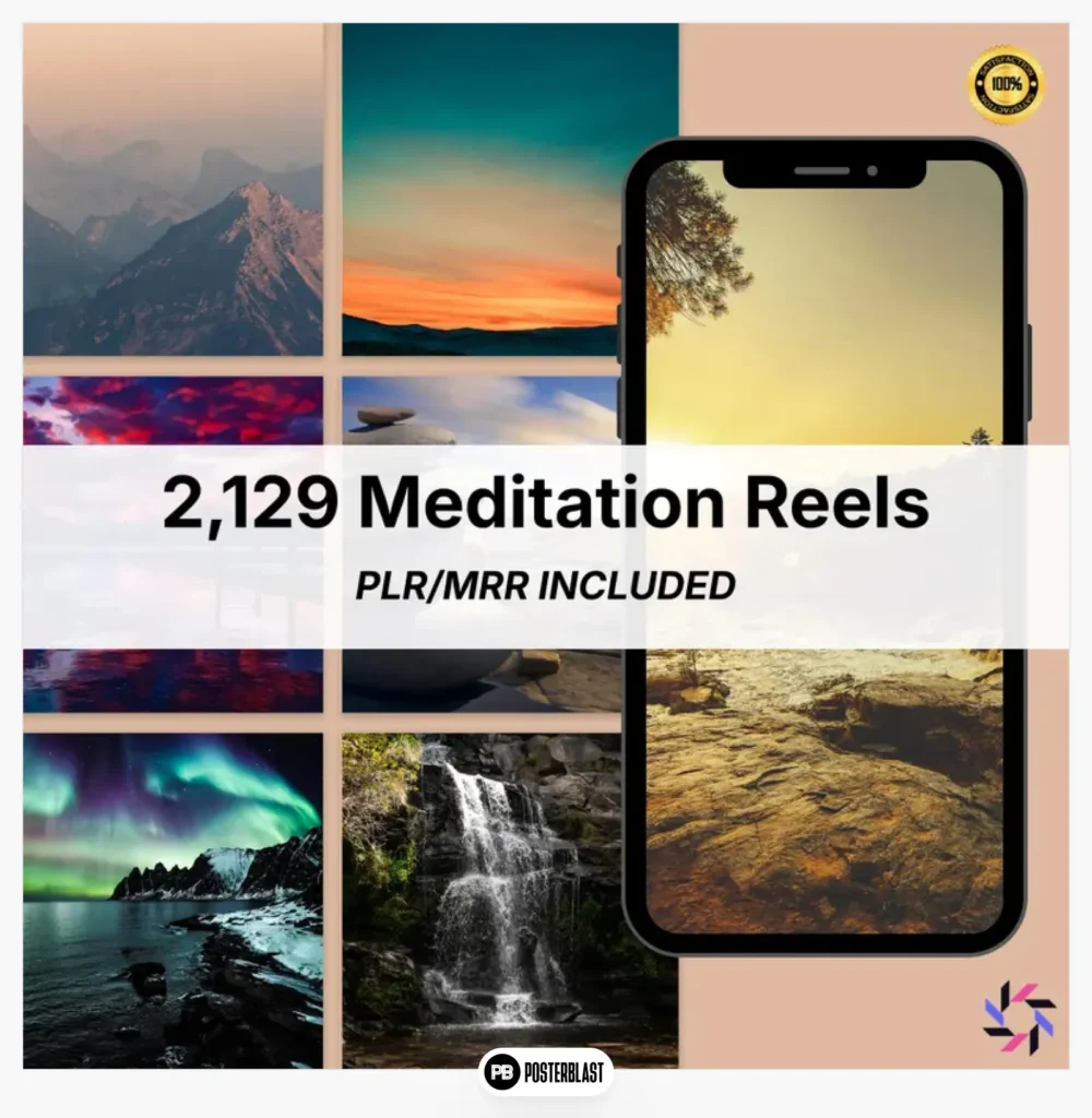 Mindfulness meditation reels for Instagram
