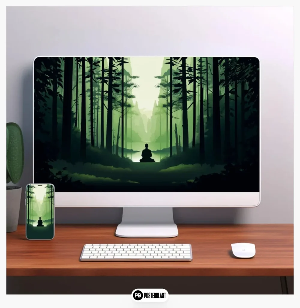 Woodland Peace - Zen Wallpaper Set