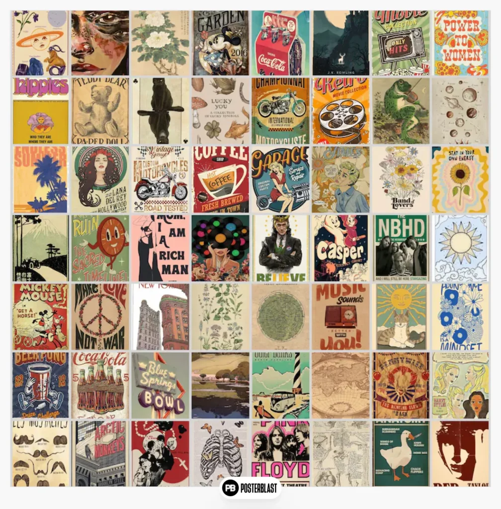 Over 400 vintage posters: grunge