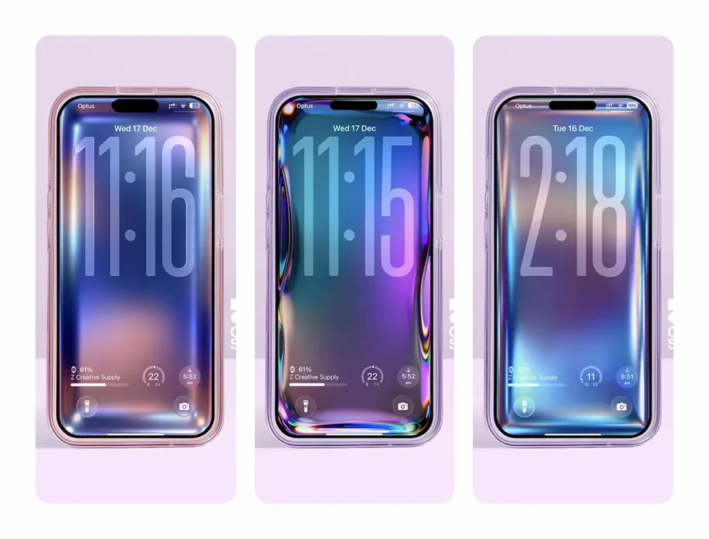 29 Holographic Gradient Wallpapers for Futuristic Shine